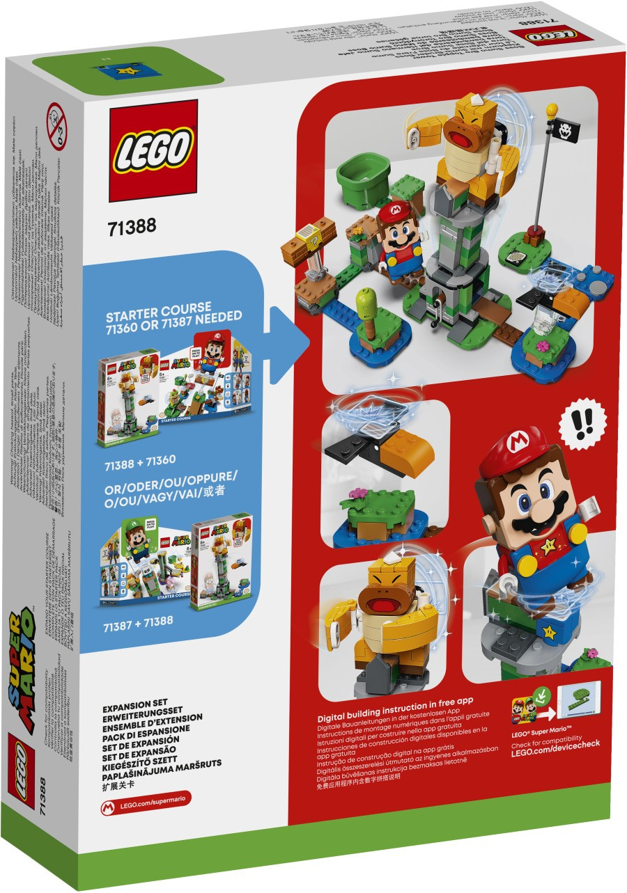 LEGO SUPER MARIO  Boss Sumo Bro i przewracana wieża — zestaw dodatkowy 71388