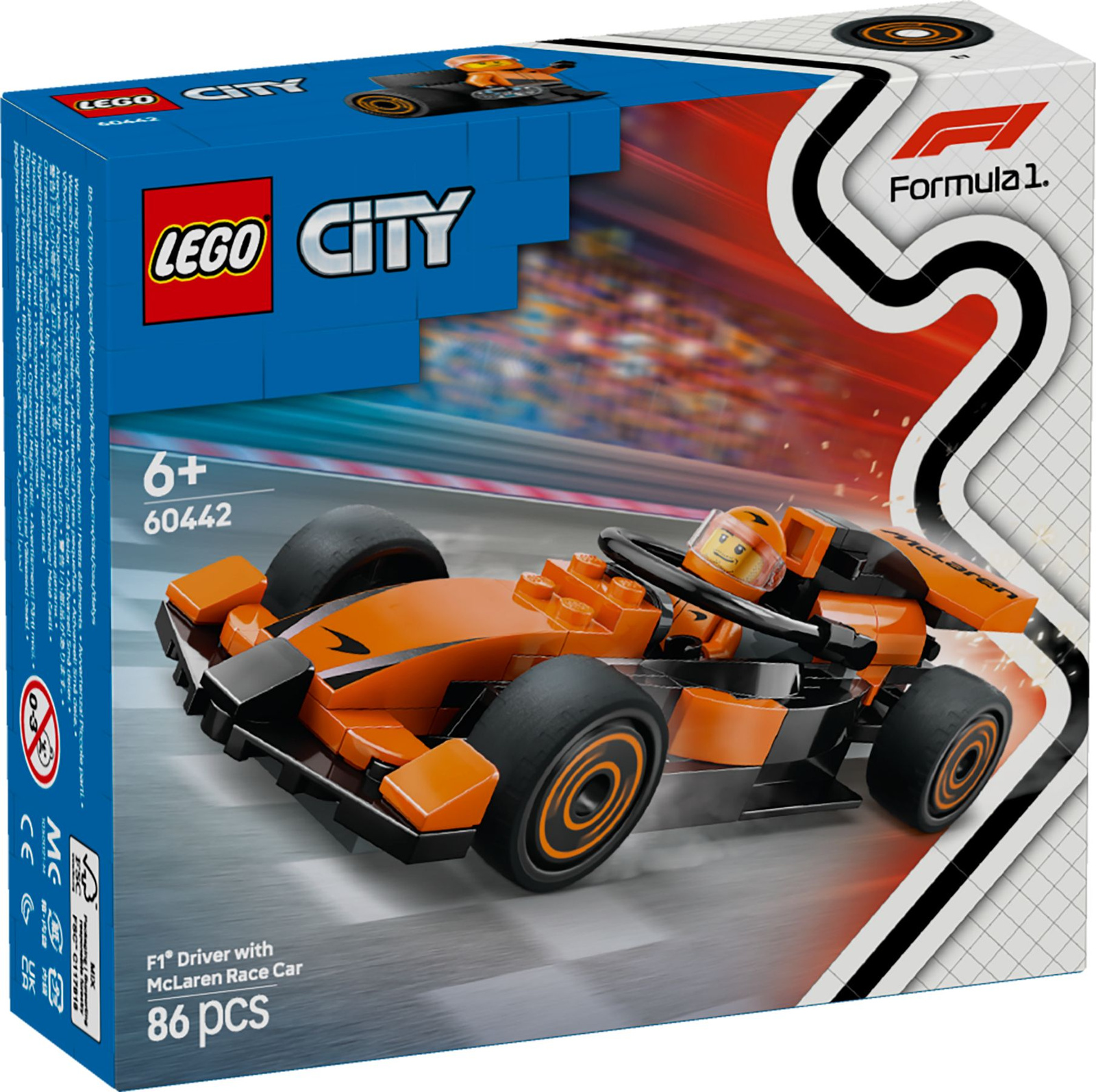 LEGO City 60442 F1 Kierowca i bolid McLaren