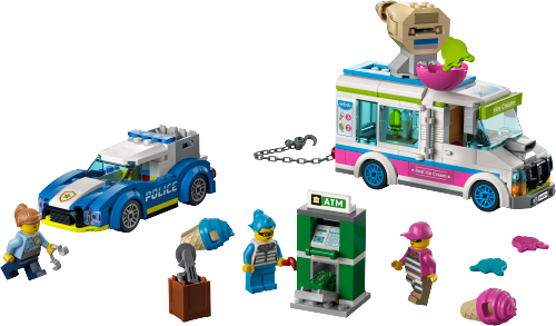 LEGO CITY Policyjny pościg za furgonetką z lodami 60314