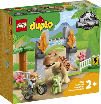 LEGO DUPLO  Ucieczka tyranozaura i triceratopsa 10939