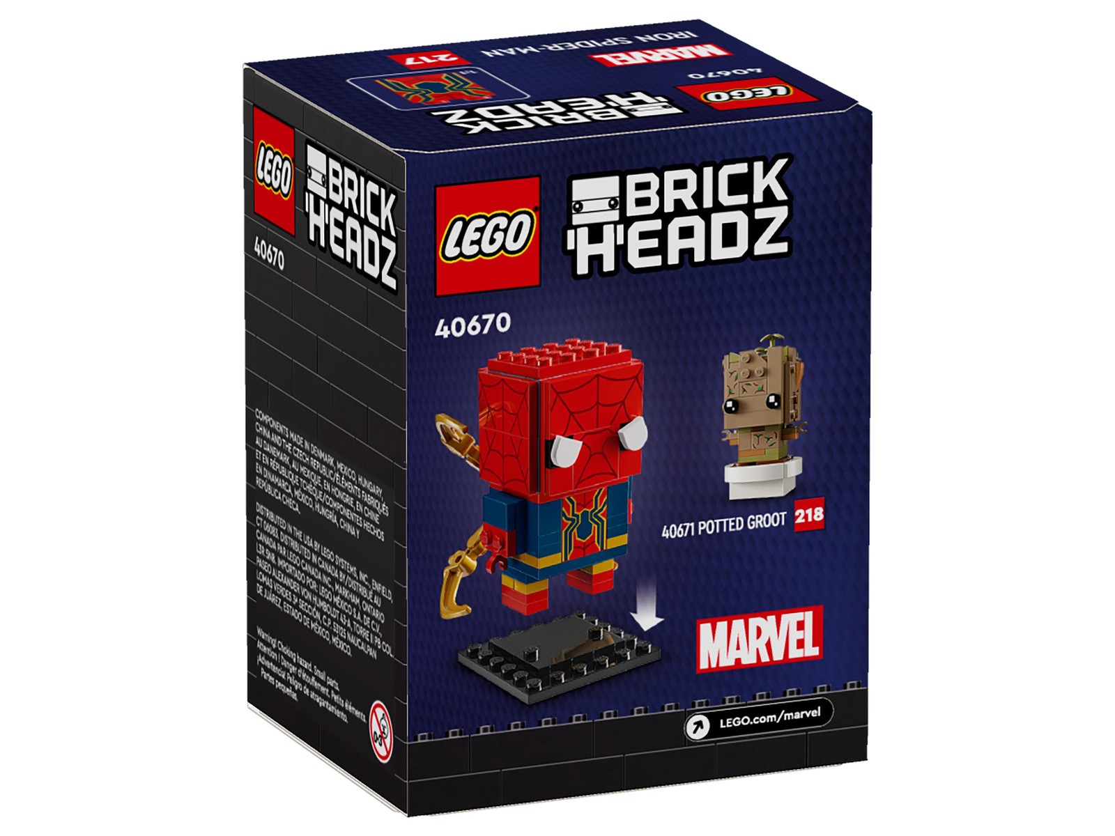 Lego BrickHeadz 40670 Iron Spider-Man