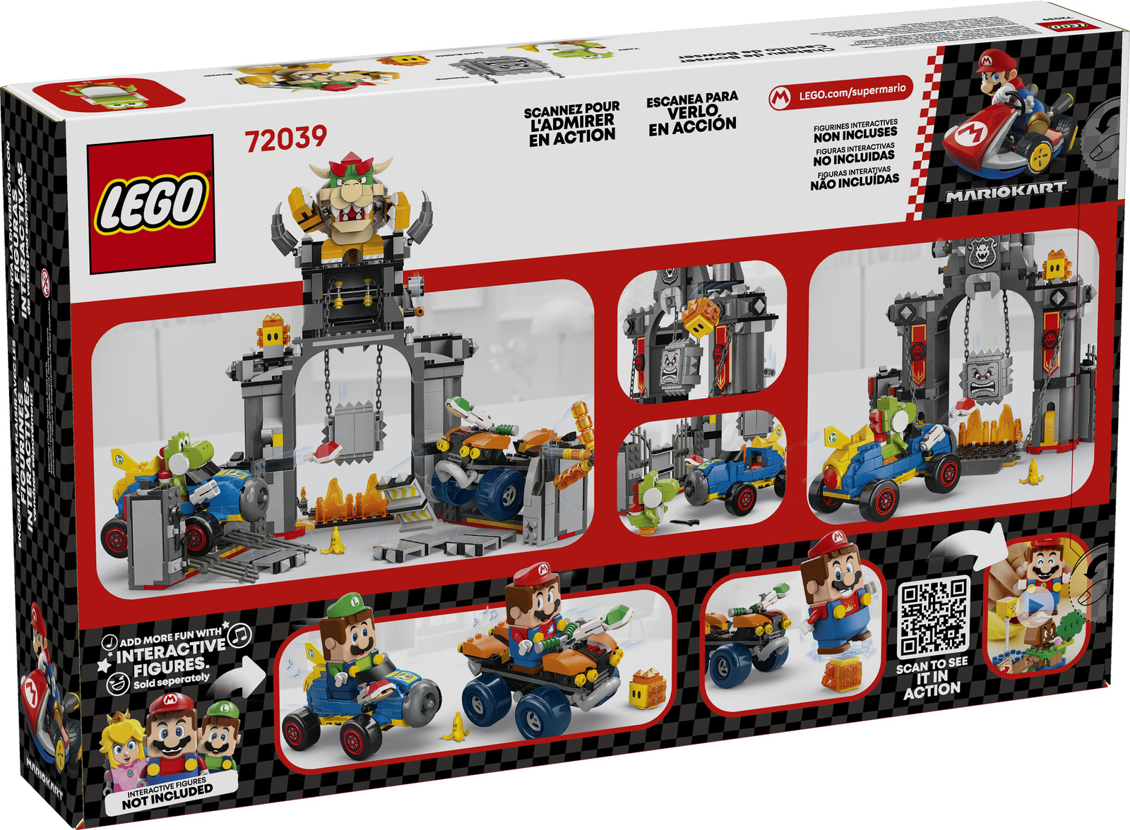Lego Super Mario 72039  Mario Kart Bowser i jego zamek