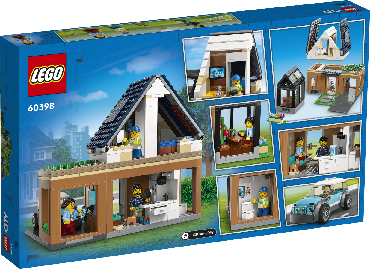 LEGO CITY Domek rodzinny i samochód elektryczny 60398