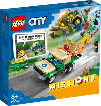 LEGO CITY Misje ratowania dzikich zwierząt 60353