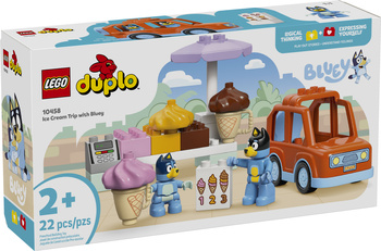 Lego Bluey 10458 Wyprawa po lody z Blue