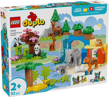 Lego Duplo 10446 Rodziny dzikich zwierząt 3 w 1   