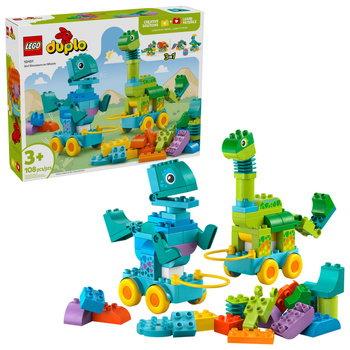 Lego Duplo 10451 3 w 1 Dinozaury na kółkach