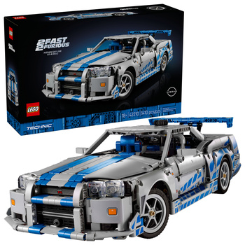 Lego Technic 42210 Samochód Nissan Skyline GT-R (R34) z filmu Za szybcy, za wściekli