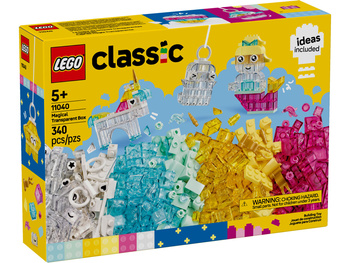 Lego Classic 11040 Magiczny zestaw z przezroczystymi klockami 
