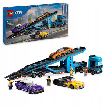 Lego City 60408 Laweta z samochodami sportowymi