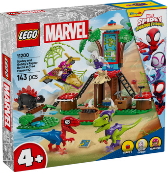 Lego Super Heroes 11200 Bitwa Spidey'go i Gobby'ego przy domku na drzewie   