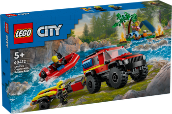 LEGO CITY Terenowy wóz strażacki z łodzią ratunkową 60412