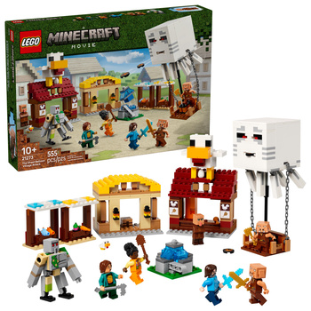 Lego Mineraft 21273 tak balonowego Ghasta na wioskę 